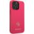 Guess GUHCP13LPS4MF Hardcase Saffiano 4G Small Metal Logo Aizsargapvalks priekš iPhone 13 Pro / 13 6,1" / rozā Neoriģinālie Maciņi