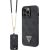 Guess GUHCP13LP4TDSCPK Crossbody 4G Metal Logo Aizsargapvalks priekš iPhone 13 Pro / 13 6.1" / melns Neoriģinālie Maciņi