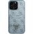 Guess GUHCP13LP4TPB Hardcase 4G Triangle Logo Cardslot Aizsargapvalks priekš iPhone 13 Pro / 13 6,1" / zils Neoriģinālie Maciņi