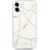 Guess GUHCP12SPCUCHWH Gold Chain Collection Aizsargapvalks priekš iPhone 12 mini 5,4" / balts Neoriģinālie Maciņi