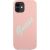 Guess GUHCP12SLSVSPG Silicone Vintage Hardcase Aizsargapvalks priekš iPhone 12 mini 5,4" / zaļi rozā Neoriģinālie Maciņi