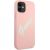 Guess GUHCP12SLSVSPG Silicone Vintage Hardcase Aizsargapvalks priekš iPhone 12 mini 5,4" / zaļi rozā Neoriģinālie Maciņi