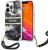 Guess GUHCP13LKCABBK Camo Strap Collection Aizsargapvalks priekš iPhone 13 Pro / 13 6,1" / melns Neoriģinālie Maciņi