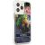 Guess GUHCP13LLFLSB Flower Liquid Glitter Hardcase Aizsargapvalks priekš iPhone 13 Pro / 13 6,1" / zils Neoriģinālie Maciņi
