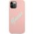 Guess GUHCP12MLSVSPG Silicone Vintage Aizsargapvalks priekš iPhone 12/12 Pro 6,1" / zaļi rozā Neoriģinālie Maciņi