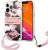Guess GUHCP13LKCABPI Camo Strap Collection Aizsargapvalks priekš iPhone 13 Pro / 13 6,1" / rozā Neoriģinālie Maciņi