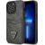 Guess GUHCP13LP4TPK Hardcase 4G Triangle Logo Cardslot Aizsargapvalks priekš iPhone 13 Pro / 13 6,1" / melns Neoriģinālie Maciņi