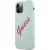 Guess GUHCP12MLSVSBF Silicone Vintage Hardcase Aizsargapvalks priekš iPhone 12/12 Pro 6,1" / blue fuschia Neoriģinālie Maciņi