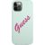 Guess GUHCP12MLSVSBF Silicone Vintage Hardcase Aizsargapvalks priekš iPhone 12/12 Pro 6,1" / blue fuschia Neoriģinālie Maciņi