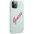 Guess GUHCP12MLSVSBF Silicone Vintage Hardcase Aizsargapvalks priekš iPhone 12/12 Pro 6,1" / blue fuschia Neoriģinālie Maciņi