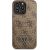 Guess GUHCP13LP4TPW Hardcase 4G Triangle Logo Cardslot Aizsargapvalks priekš iPhone 13 Pro / 13 6,1" / brūns Neoriģinālie Maciņi