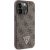 Guess GUHCP13LP4TDSCPW Hardcase Crossbody 4G Metal Logo Aizsargapvalks priekš iPhone 13 Pro / 13 6.1" / brūns Neoriģinālie Maciņi