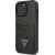 Guess GUHCP13LPSATPK Hardcase Saffiano Triangle Logo Cardslot Aizsargapvalks priekš iPhone 13 Pro / 13 6,1" / melns Neoriģinālie Maciņi