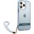 Guess GUHCP13LHTSGSB Hardcase Translucent Stap Aizsargapvalks priekš iPhone 13 Pro / 13 6,1" / zils Neoriģinālie Maciņi