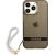 Guess GUHCP13LHTSGSK Hardcase Translucent Stap Aizsargapvalks priekš iPhone 13 Pro / 13 6,1" / melns Neoriģinālie Maciņi