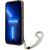 Guess GUHCP13LHTSGSK Hardcase Translucent Stap Aizsargapvalks priekš iPhone 13 Pro / 13 6,1" / melns Neoriģinālie Maciņi