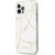 Guess GUHCP12LPCUCHWH Gold Chain Collection Aizsargapvalks priekš iPhone 12 Pro Max 6,7" / balts Neoriģinālie Maciņi