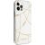 Guess GUHCP12LPCUCHWH Gold Chain Collection Aizsargapvalks priekš iPhone 12 Pro Max 6,7" / balts Neoriģinālie Maciņi