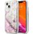Guess GUHCP13SLGPEPI Peony Liquid Glitter Aizsargapvalks priekš iPhone 13 mini 5,4" / rozā Neoriģinālie Maciņi