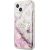 Guess GUHCP13SLGPEPI Peony Liquid Glitter Aizsargapvalks priekš iPhone 13 mini 5,4" / rozā Neoriģinālie Maciņi