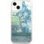 Guess GUHCP13SLFLSN Hardcase Flower Liquid Glitter Aizsargapvalks priekš iPhone 13 mini 5,4" / zaļš Neoriģinālie Maciņi
