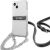 Guess GUHCP13SKC4GBSI Aizsargapvalks priekš iPhone 13 mini 5,4" transparent hardcase 4G grey strap silver chain Neoriģinālie Maciņi