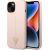 Guess GUHCP14MSLTGP Silicone Triangle Hardcase Aizsargapvalks priekš iPhone 14 Plus/15 Plus 6.7" / rozā Neoriģinālie Maciņi