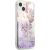 Guess GUHCP13SLFLSU Flower Liquid Glitter Hardcase Aizsargapvalks priekš iPhone 13 mini 5,4" / violets Neoriģinālie Maciņi