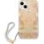 Guess GUHCP13SHFLSD Flower Strap Aizsargapvalks priekš iPhone 13 mini 5,4" / zelta Neoriģinālie Maciņi