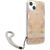 Guess GUHCP13SHFLSD Flower Strap Aizsargapvalks priekš iPhone 13 mini 5,4" / zelta Neoriģinālie Maciņi