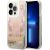 Guess GUHCP14LLFLSD Paisley Liquid Glitter Aizsargapvalks priekš iPhone 14 Pro 6,1" / zelta Neoriģinālie Maciņi