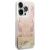 Guess GUHCP14LLFLSD Paisley Liquid Glitter Aizsargapvalks priekš iPhone 14 Pro 6,1" / zelta Neoriģinālie Maciņi