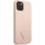 Guess GUHCP14MPSATLP Hardcase Saffiano Triangle Logo Aizsargapvalks priekš iPhone 14 Plus / 15 Plus 6.7" / rozā Neoriģinālie Maciņi