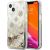 Guess GUHCP13SLGPEGO Peony Liquid Glitter Aizsargapvalks priekš iPhone 13 mini 5,4" / zelta Neoriģinālie Maciņi