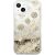 Guess GUHCP13SLGPEGO Peony Liquid Glitter Aizsargapvalks priekš iPhone 13 mini 5,4" / zelta Neoriģinālie Maciņi