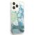 Guess GUHCP13XLFLSN Flower Liquid Glitter Aizsargapvalks priekš iPhone 13 Pro Max 6,7" / zaļš Neoriģinālie Maciņi