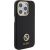Guess GUHCP15LM4DGPK Silicone Logo Strass 4G Aizsargapvalks priekš iPhone 15 Pro 6.1" / melns Neoriģinālie Maciņi