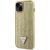 Guess GUHCP14SHDGTPD Hardcase Rhinestone Triangle Aizsargapvalks priekš iPhone 14 / 15 / 13 6.1" / zelta Neoriģinālie Maciņi