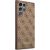 Guess GUHCS22LG4GFBR Hardcase 4G Metal Gold Logo Aizsargapvalks priekš Samsung Galaxy S22 Ultra S908 / brūns Neoriģinālie Maciņi