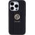 Guess GUHCP15XPGSSADK Grip Stand 4G Saffiano Strass Aizsargapvalks priekš iPhone 15 Pro Max 6.7" / melns Neoriģinālie Maciņi