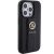 Guess GUHCP15XPGSSADK Grip Stand 4G Saffiano Strass Aizsargapvalks priekš iPhone 15 Pro Max 6.7" / melns Neoriģinālie Maciņi