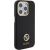 Guess GUHCP15XM4DGPK Silicone Logo Strass 4G Aizsargapvalks priekš iPhone 15 Pro Max 6.7" / melns Neoriģinālie Maciņi