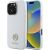 Guess GUHCP16LM4DGPH Silicone Logo Strass 4G Aizsargapvalks priekš iPhone 16 Pro 6.3" / balts Neoriģinālie Maciņi