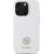 Guess GUHCP16LM4DGPH Silicone Logo Strass 4G Aizsargapvalks priekš iPhone 16 Pro 6.3" / balts Neoriģinālie Maciņi
