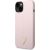 Guess GUHCP14MSLTGU Silicone Triangle Hardcase Aizsargapvalks priekš iPhone 14 Plus / 15 Plus 6.7" / violets Neoriģinālie Maciņi