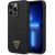 Guess GUHCP14XSLTGK Silicone Triangle Hardcase Aizsargapvalks priekš iPhone 14 Pro Max 6,7" / melns Neoriģinālie Maciņi