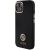 Guess GUHCP15SM4DGPK Silicone Logo Strass 4G Aizsargapvalks priekš iPhone 15 / 14 / 13 6.1" / melns Neoriģinālie Maciņi
