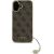 Guess GUHCP16SGF4GBR Hardcase 4G Charms Collection Aizsargapvalks priekš iPhone 16 6.1" / brūns Neoriģinālie Maciņi