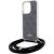 Guess GUHCP15LHC4SEK Crossbody Cord 4G Print Aizsargapvalks priekš iPhone 15 Pro 6.1" / melns Neoriģinālie Maciņi
