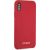 Guess GUHCPXLSGLRE Silicone Hardcase Aizsargapvalks priekš iPhone X/Xs / sarkans Neoriģinālie Maciņi